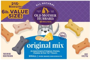 Old Mother Hubbard by Wellness Classic Original Mix Natural Small Oven-Baked Biscuits Dog Treats, 6 lb