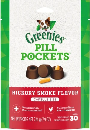 Greenies Pill Pockets Canine Hickory Smoke Flavor Dog Treats