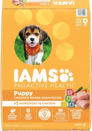 Iams Proactive Health Smart Puppy with Real Chicken Dry Dog Food, 15 lb