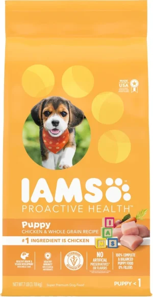 Iams Proactive Health Smart Puppy with Real Chicken Dry Dog Food, 7 lb