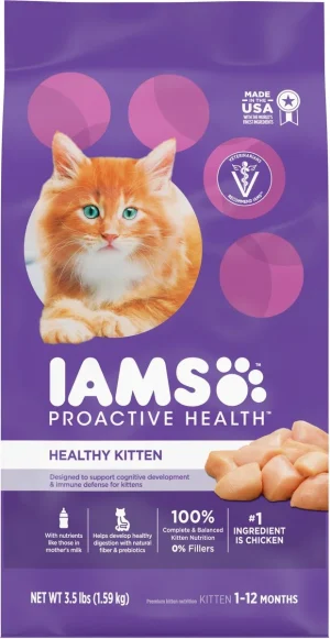 Iams ProActive Health Kitten Dry Cat Food, 3.5 lb
