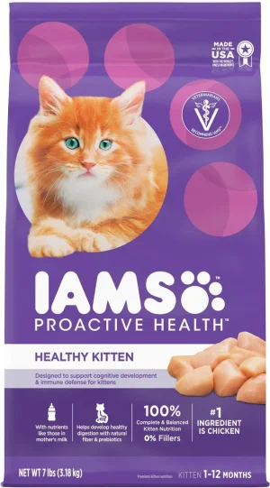 Iams ProActive Health Kitten Dry Cat Food, 7 lb