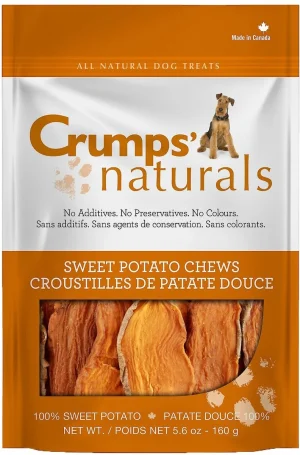 Crumps' Naturals Sweet Potato Chews Dog Treats, 5.6 oz