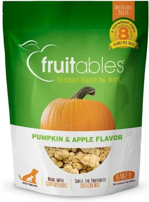 Fruitables Pumpkin & Apple Flavor Dog Treats, 7 oz