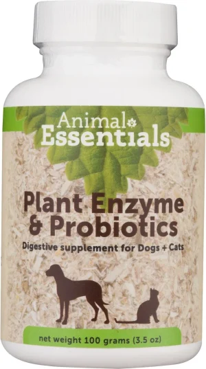 Animal Essentials Plant Enzyme & Probiotics Dog & Cat Supplement, 100 gram