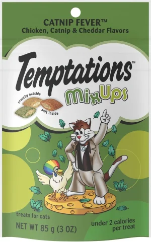 Temptations MixUps Catnip Fever Flavor Soft & Crunchy Cat Treats, 3 oz