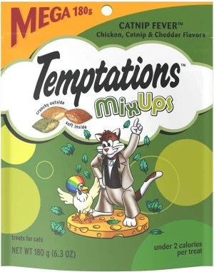Temptations MixUps Catnip Fever Flavor Soft & Crunchy Cat Treats, 6.3 oz
