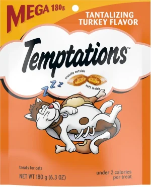 Temptations Classic Tantalizing Turkey Flavor Soft & Crunchy Cat Treats, 6.3 oz