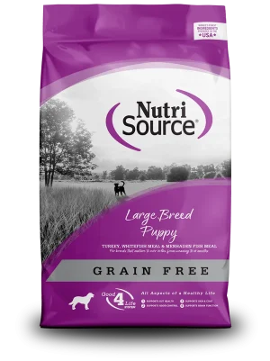 NutriSource Grain Free Puppy Large Breed Select Dry Dog Food, 26 lb bag