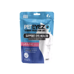 PetEyez Vitamin Treats for Cats - Whitefish Flavor, 1 oz, Case of 12