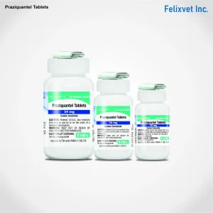 CASE:  Short-Dated PRAZIQUANTEL FL TAB 34MG/150CT